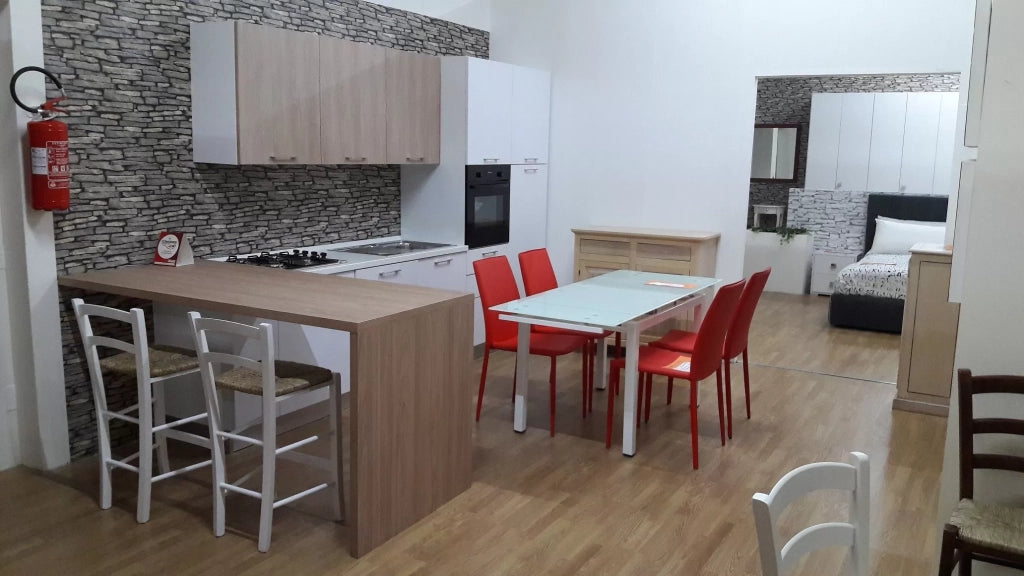 Tavolo da pranzo piano in vetro allungabile 110x70 h 76