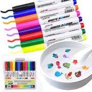 Trade Shop - Set 12 Pennarelli Magici Pittura Ad Acqua Penna Galleggiante Lavabile Bambini -