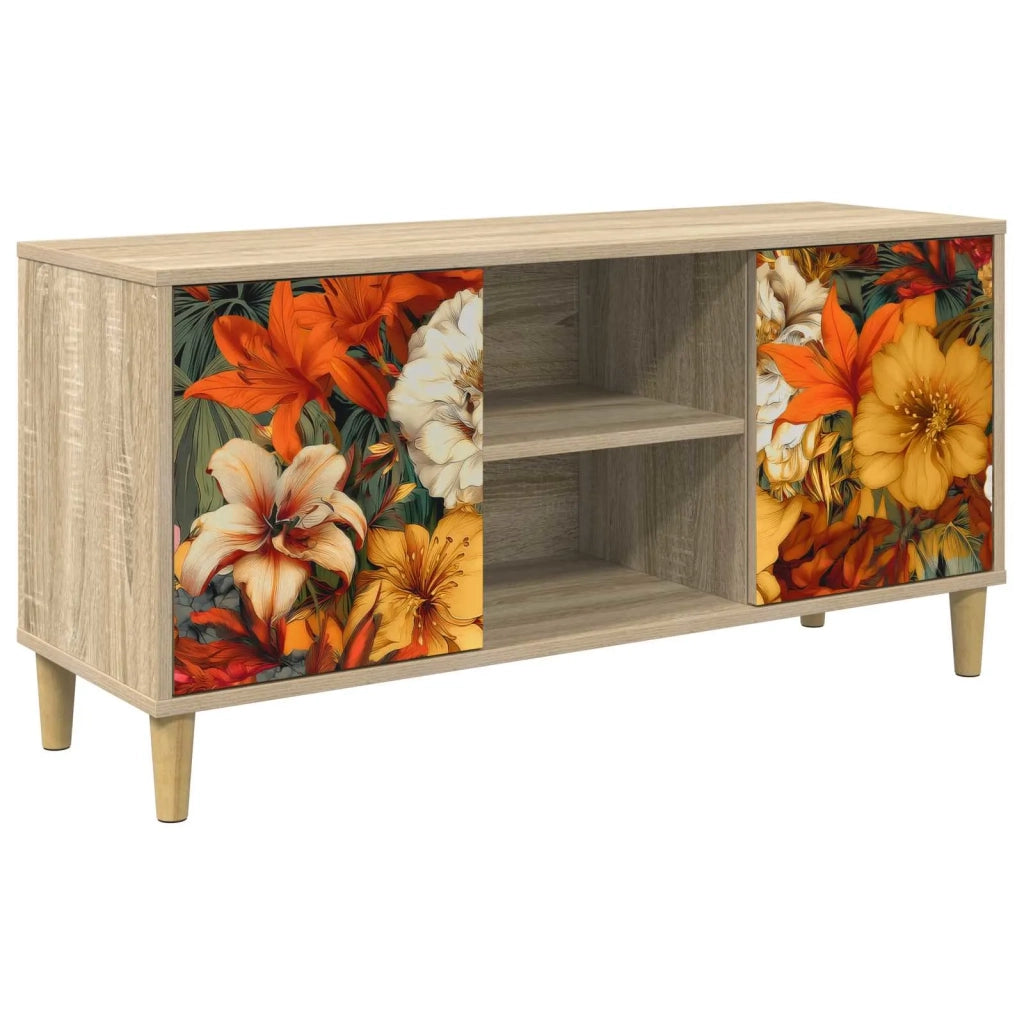 Mobile TV GENNEP 102 x 33 x 50 cm Sonoma Legno ingegnerizzato 8007035