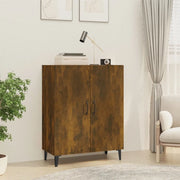 Credenza Rovere Fumo 70x34x90 cm in Legno Multistrato 817330