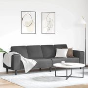 Divano-Sofa-Divanetto Grigio scuro 250 x 77 x 76 cm Tessuto in Cords