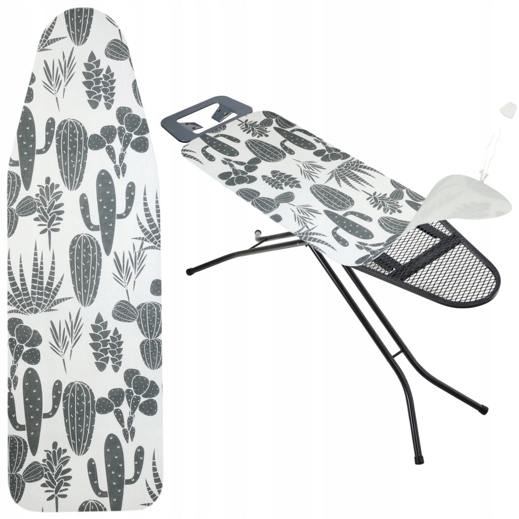 Fodera per asse da stiro KADAX 132x48cm elasticizzata con motivo cactus
