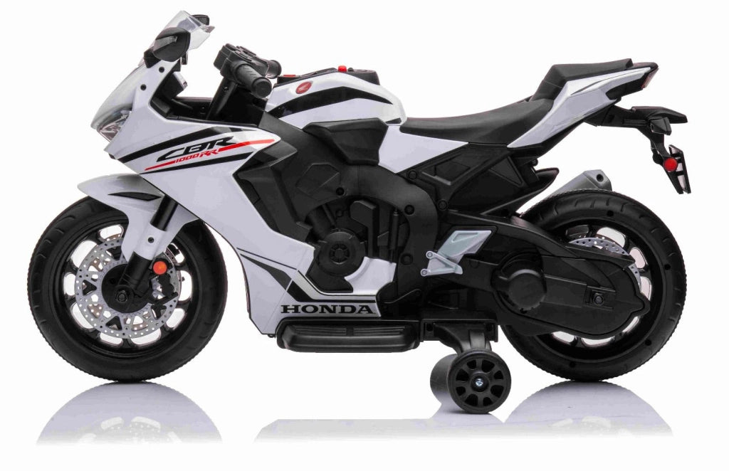 Moto Elettrica per Bambini 12V con Licenza Honda CBR 1000RR Bianca