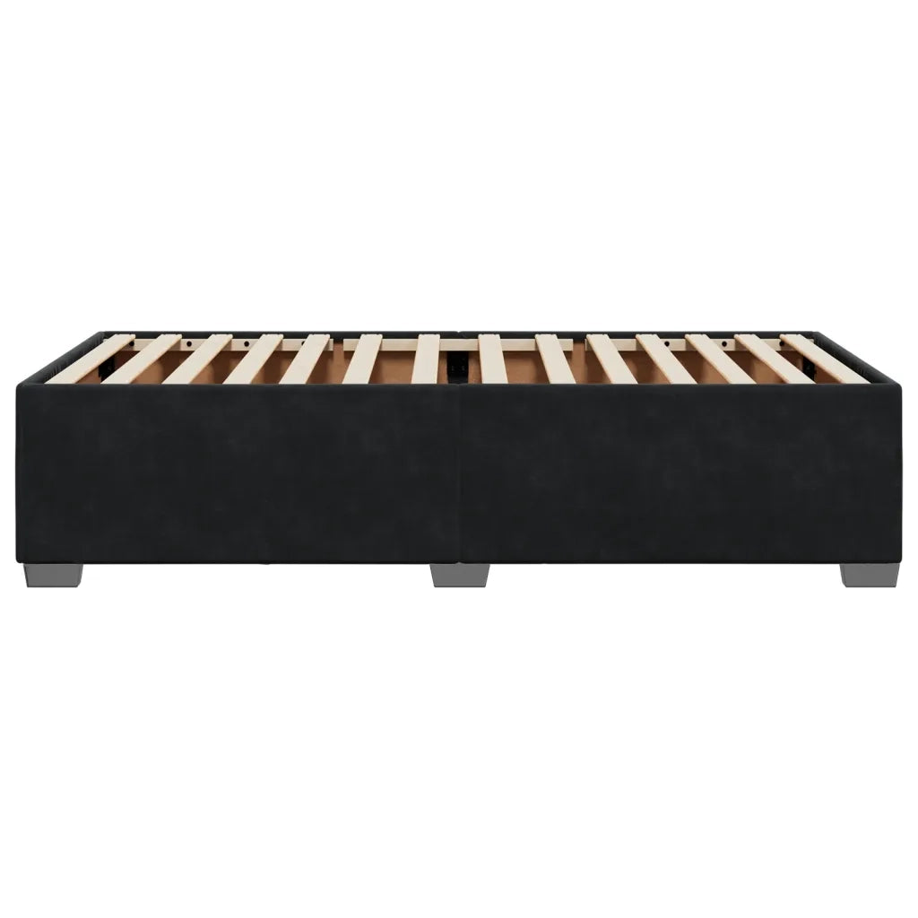 vidaXL Giroletto Nero 90x190 cm in Velluto