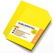 Documenti in cartone A4, 180g documenti in cartone, mappe per documenti classificati, confezione da 50 mappe in diverse colorazioni e archiviazione - Ofituria (intens giallo)