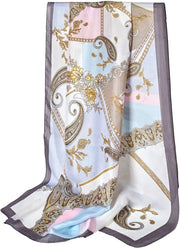 Sciarpa grande 180 x 90 cm - Tessuto a cotone - Disegni colorati - Cappuccio elegante - Sciarpa moda per donne - Ideale per occasioni speciali