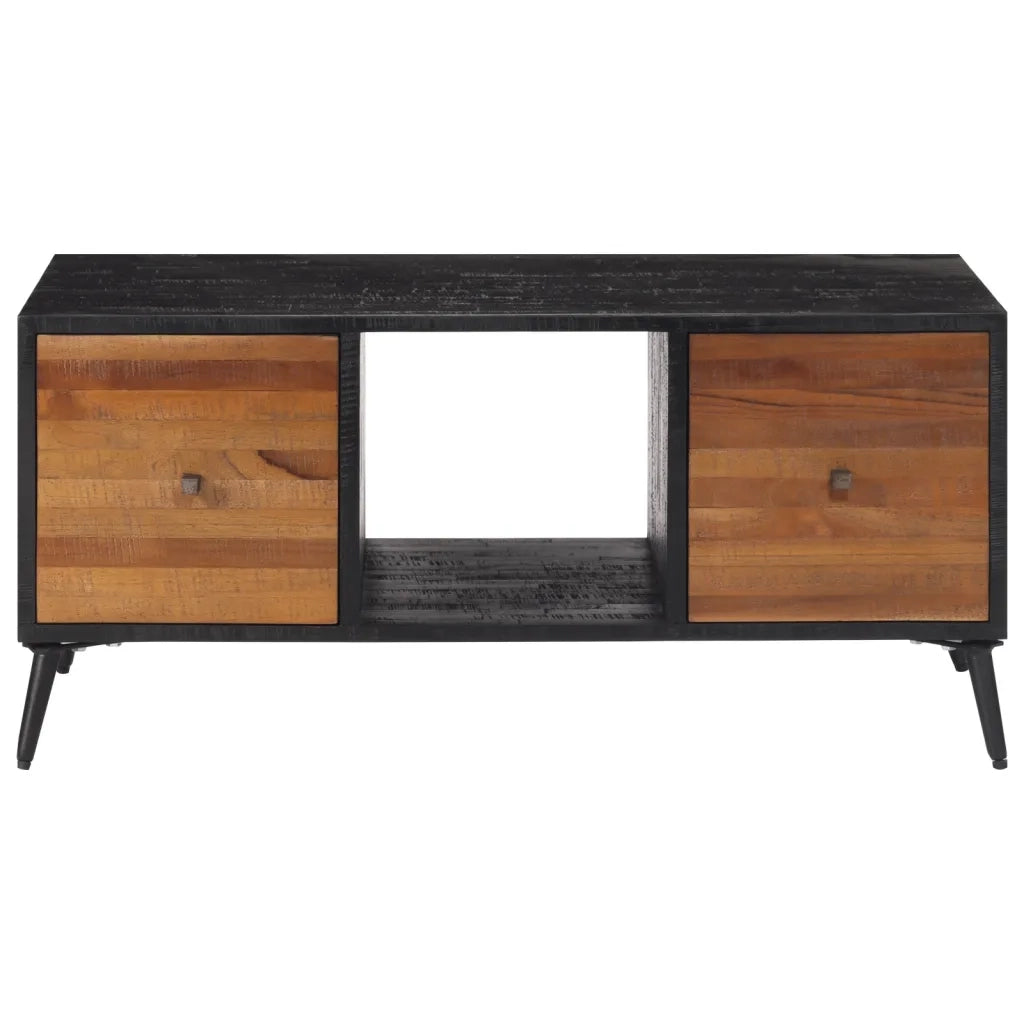 Tavolino da Salotto-Tavolino da soggiorno-Tavolo 90x50x41cm Massello Teak di Recupero