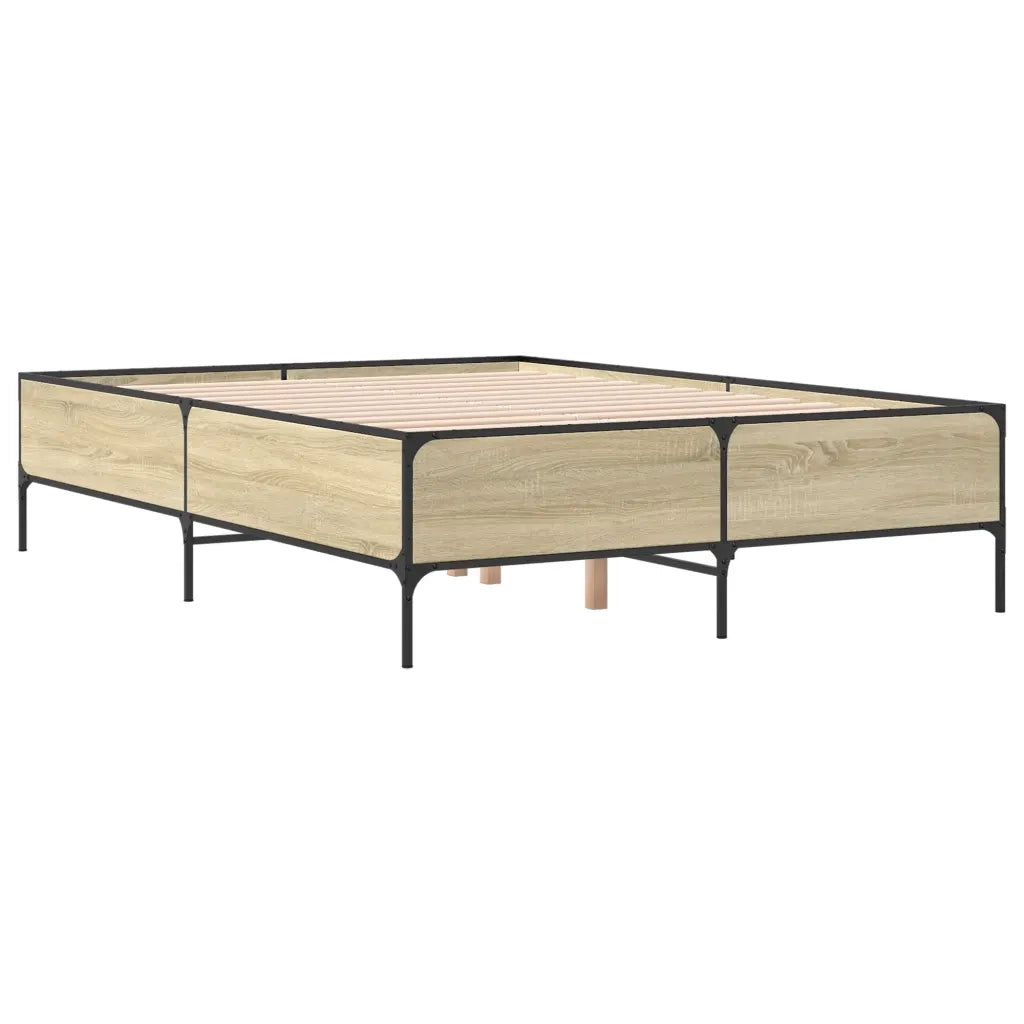 Giroletto Rovere Sonoma 140x190 cm in Legno Multistrato Metallo 3279808