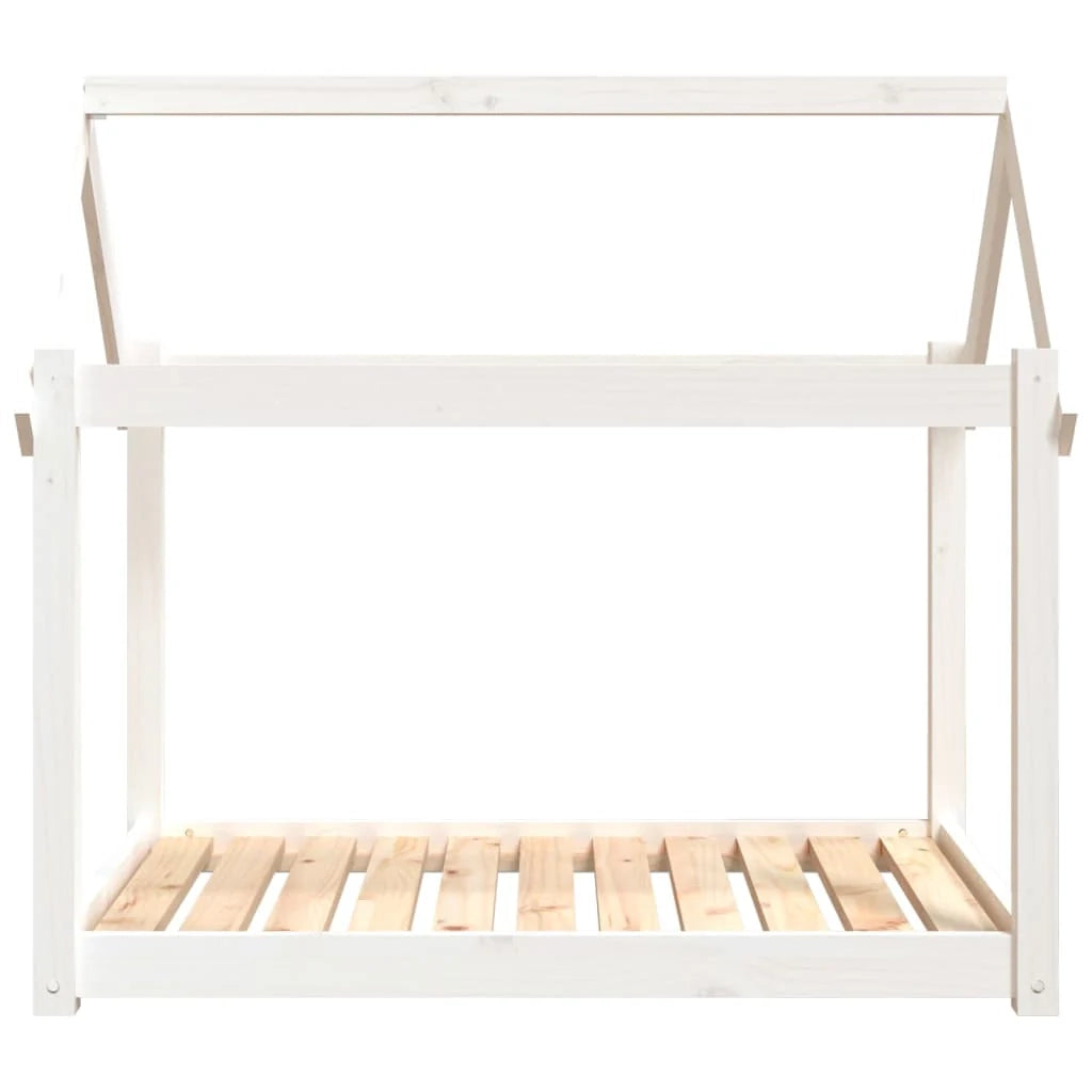 Divano letto per cani comodo 101 x 70 x 90 cm in legno massello di pino bianco 02_0042615