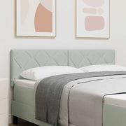 Testiera-Testata-Testiera Decorativa Grigio chiaro 144 cm Velluto 922552