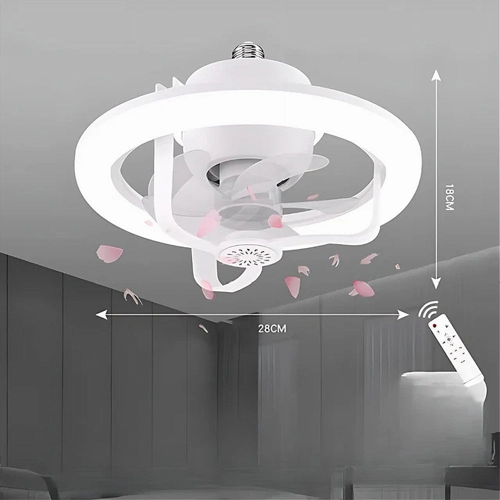 Trade Shop - Ventilatore Soffitto Con Luce Led Rgb Regolabile Sky Refresh Con Telecomando -