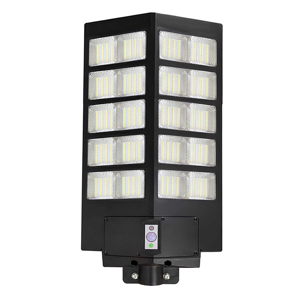 Lanterna Solare Esterno LED 16W con Rilevamento Movimento Intelligente IP44 Nero Avizar