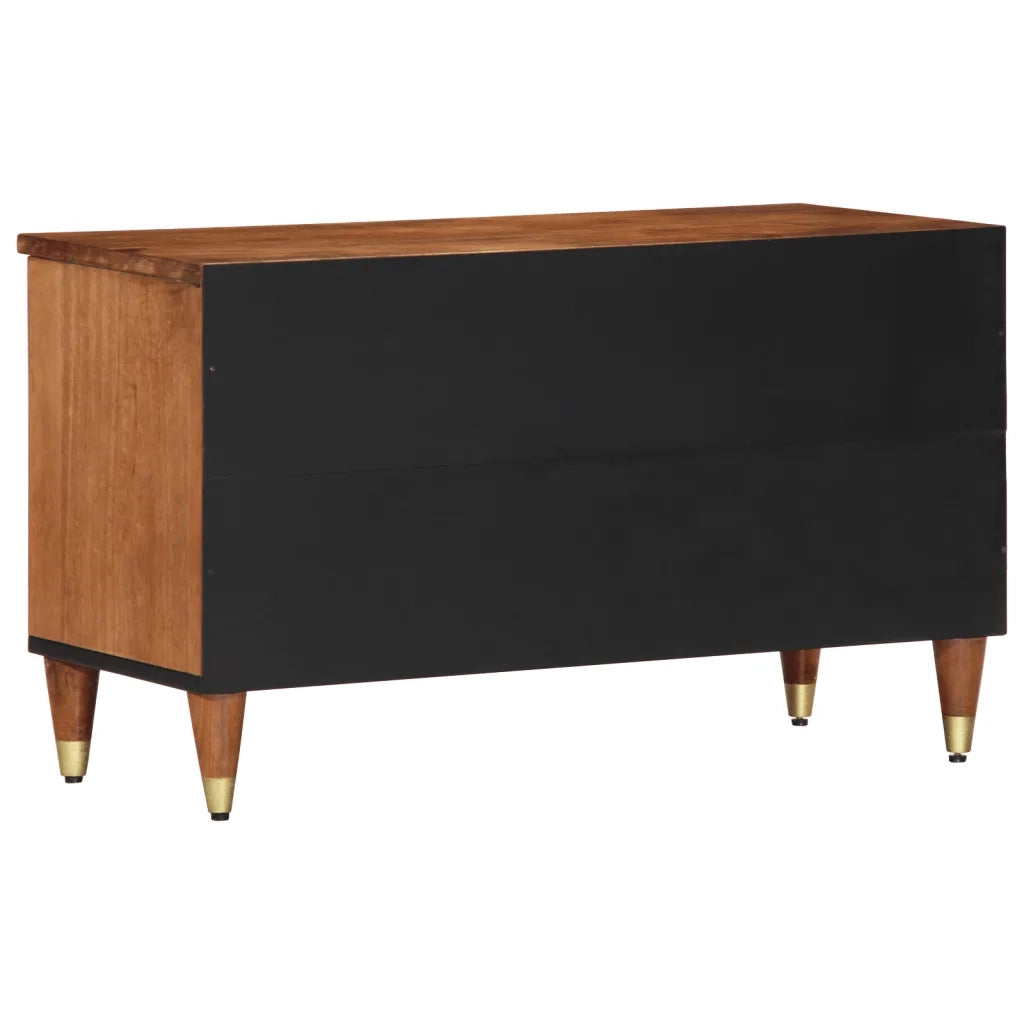 Mobile Porta TV 80x33x46 cm in Legno Massello di Mango 358301