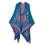 Mantella/sciarpa da donna in cashmere caldo per autunno/inverno con spacchi - Sciarpa alla moda