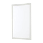 Specchio bagno 67x87 cornice bianco effetto legno reversibile Wood