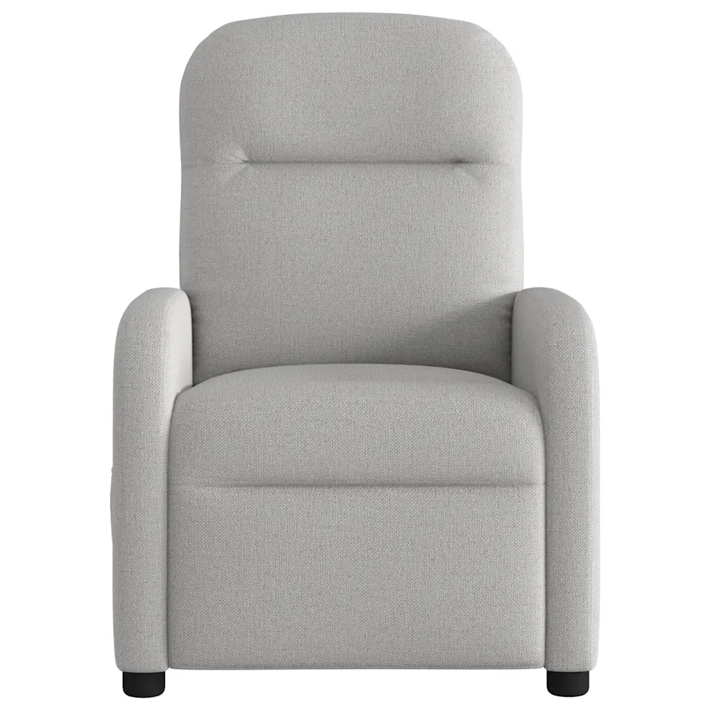 Poltrona Elettrica Reclinabile Grigio Nuvola in Tessuto 3302961