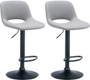 2er Set Barhocker Camden Kunstleder schwarz
