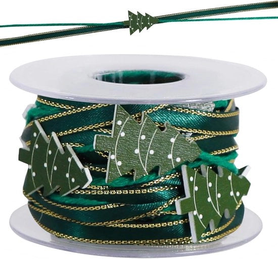 Decorazione di Natale artigianale a strisce - Dimensione 5, decorazione di albero di Natale a strisce verde, imballo regalo, decorazioni DIY, artigianato, decorazioni di albero e corone, appendiabiti, consegne per partito