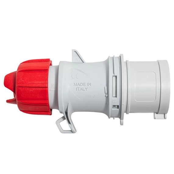 Spina Industriale Volante Rossa 3P+T Cee IP44 32A Rosso 70124 Fanton
