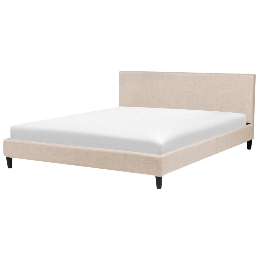Copri Letto Tessuto Beige per Letto 180 x 200 cm Sfoderabile Lavabile