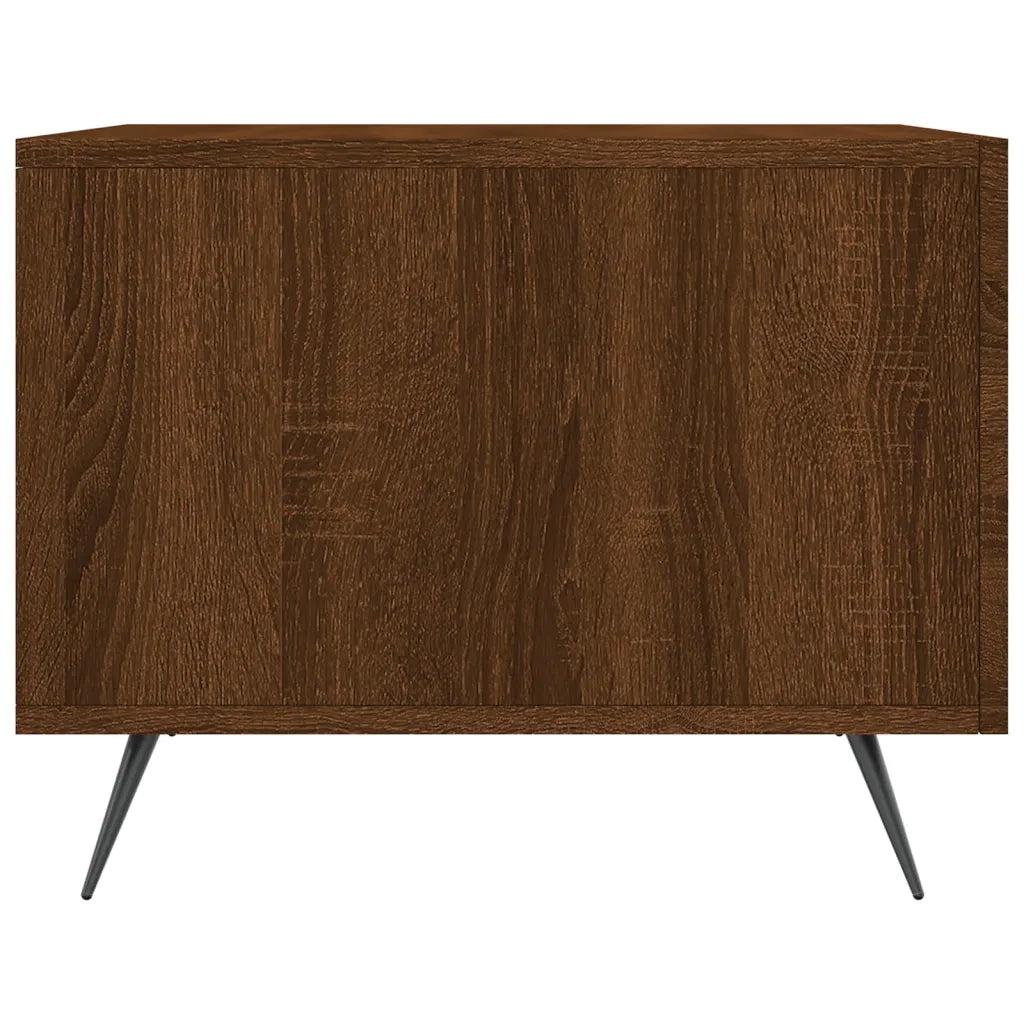 2 pz Tavolini salotto | Tavolino da caff¨¨ | Tavolino da Soggiorno Rovere Marrone 50x50x40 Legno Multistrato