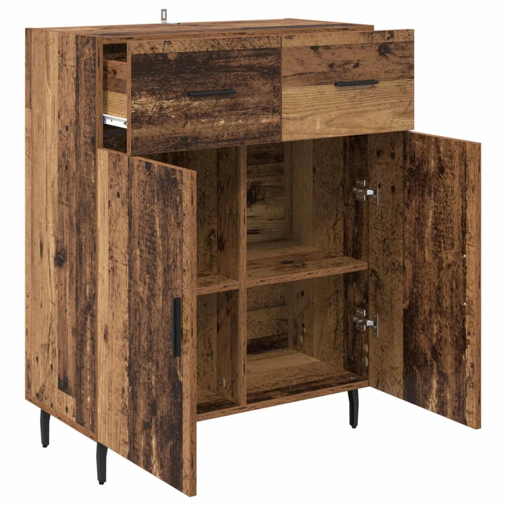 Credenza | Madia | Buffet da pranzo | Armadio da pranzo Legno vecchio 69,5 x 34 x 90 cm Legno multistrato