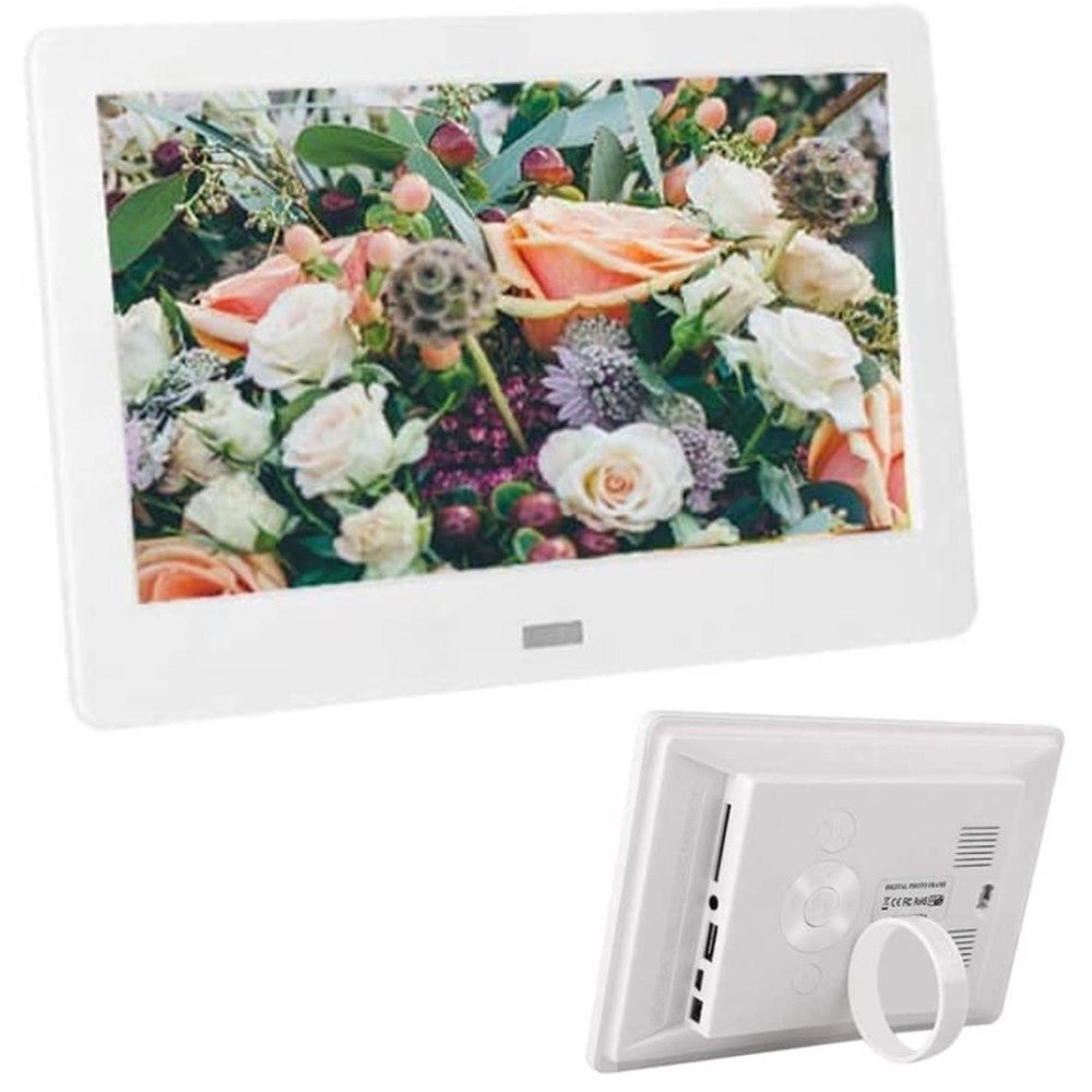 Trade Shop - Cornice Digitale 7" Usb Foto Video Mp3 Jpg Sd Avi Card Telecomando Wide Screen -