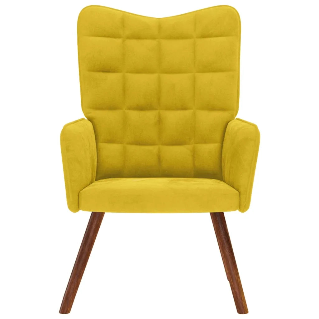 Poltrona Relax Giallo in Velluto 4016817
