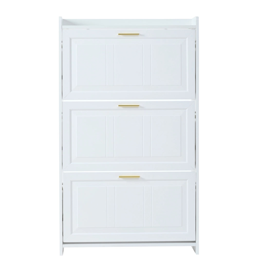 Scarpiera a 6 Ripiani ¨C Xylo ¨C Bianco, MDF e Truciolato, 70x24x120 cm