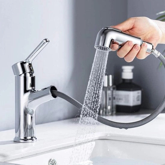 Fonte da bagno - Rubinetto da doccia in ottone Estratto Uscita da doccia Rubinetto da doccia rimovibile Ventilatore rimovibile Cartridge ceramico Verniciato in acciaio inossidabile