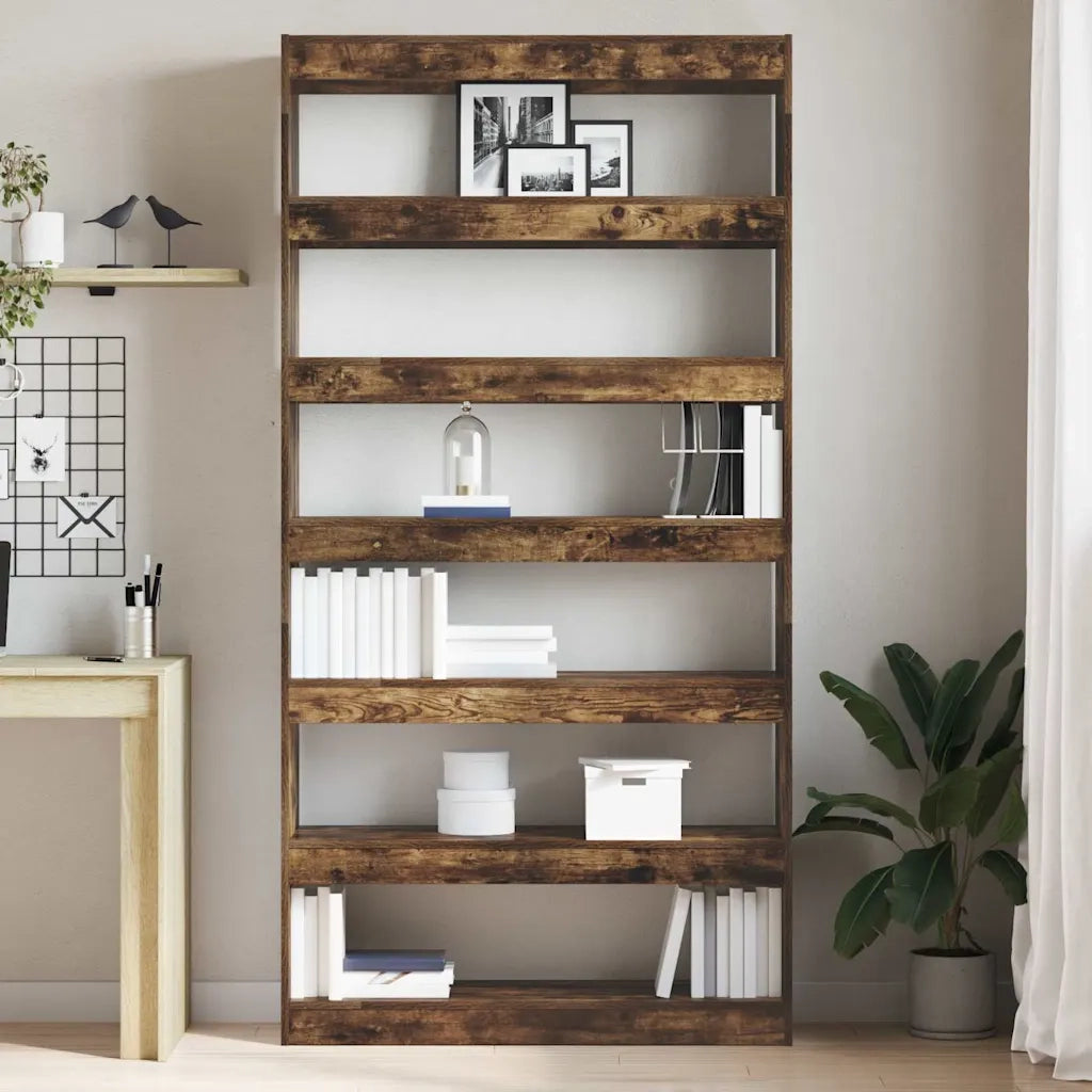 Armadio per Libri Rovere fumé 100 x 30 x 198 cm 3333928