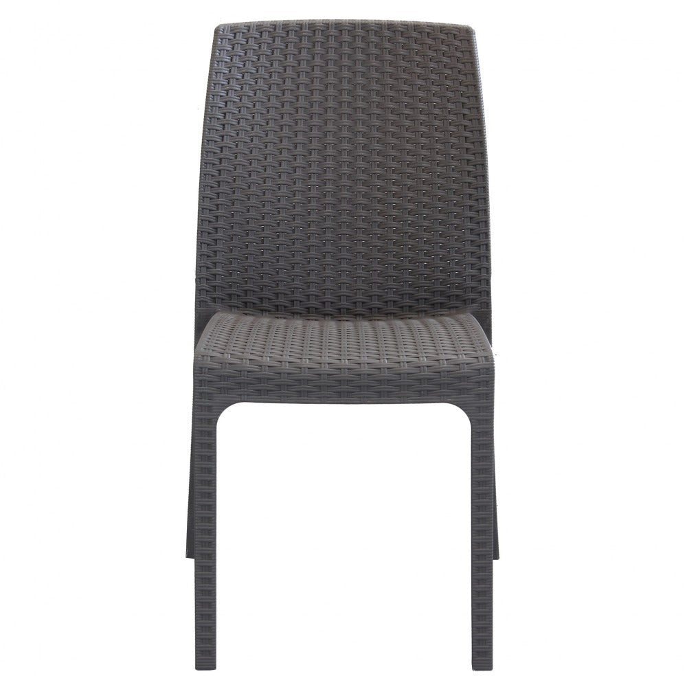 Sedia da Giardino Impilabile in Wicker cm 47x59x86 - VIRGINIA
