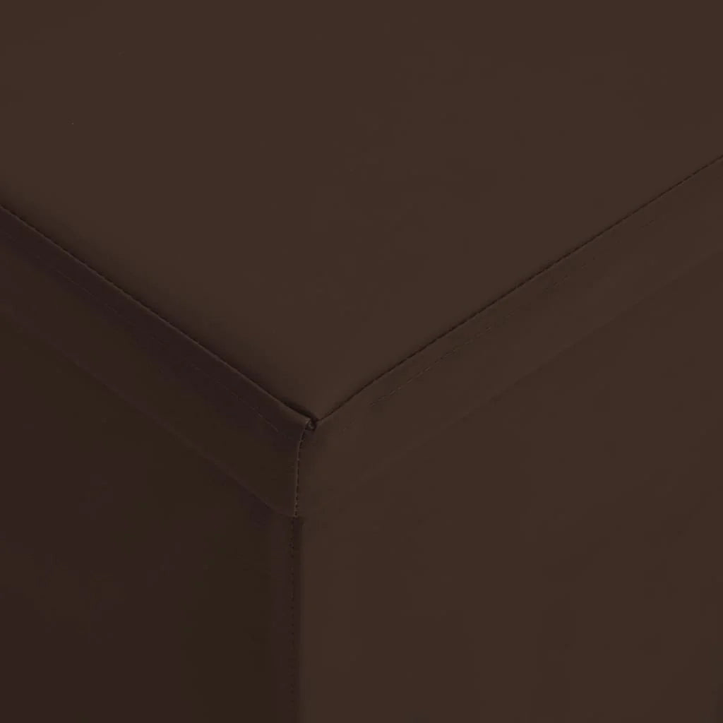 Panca contenitore pieghevole 110 x 38 x 38 cm PVC marrone 02_0010841