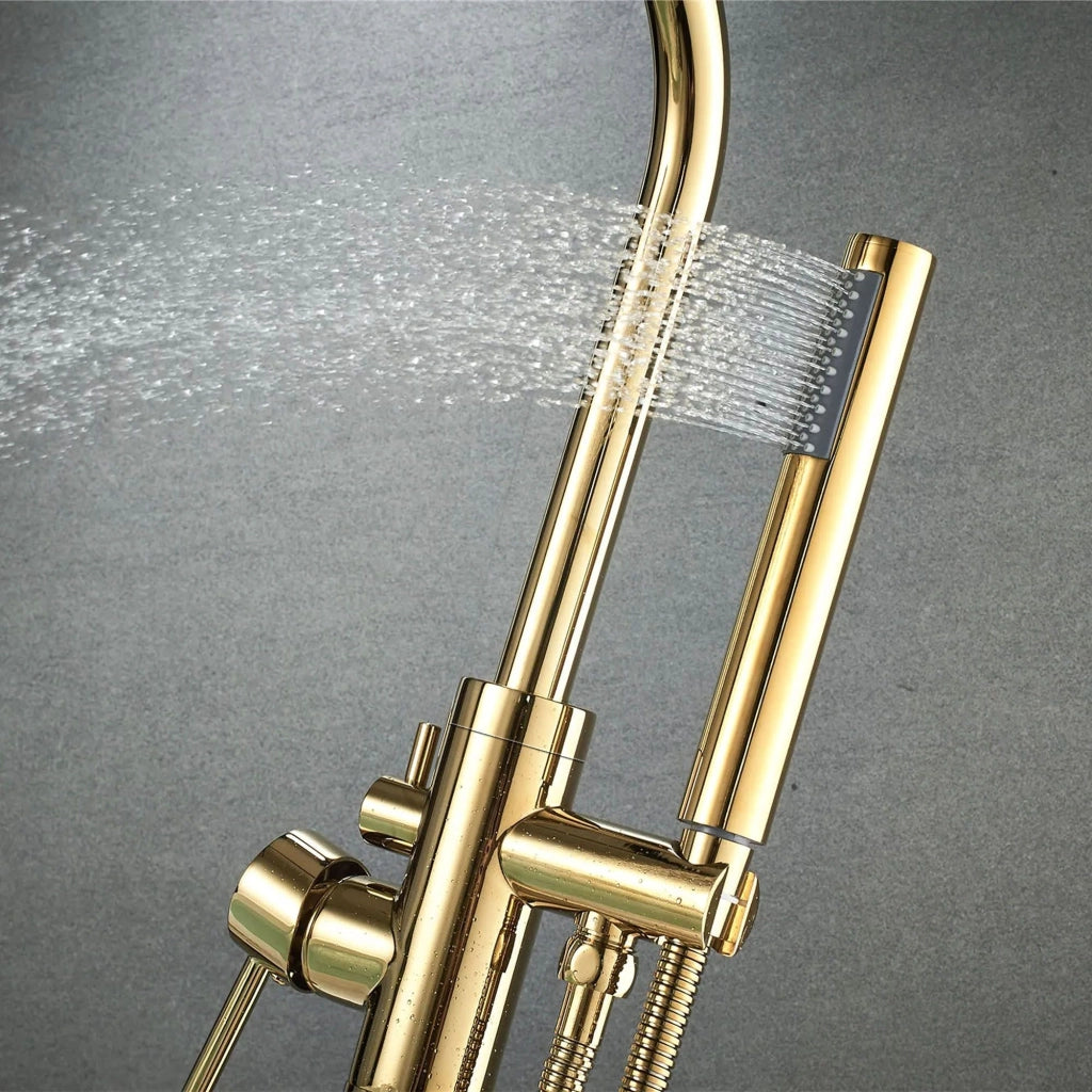 Rubinetto Indipendente Rea Lungo Gold