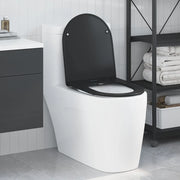 Sedile del WC Nero 47 x 36 x 3,4 cm Duroplast 42002368