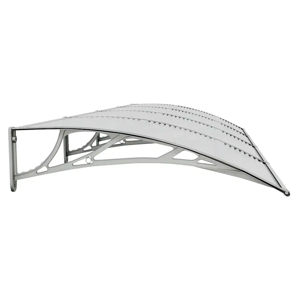 Pensilina per porta grigia 350x100 cm in policarbonato CFW6594766