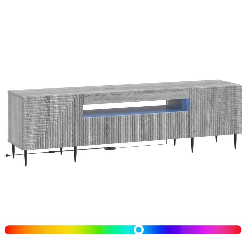 Mobile TV LED Sonoma grigio Legno ingegnerizzato 896911