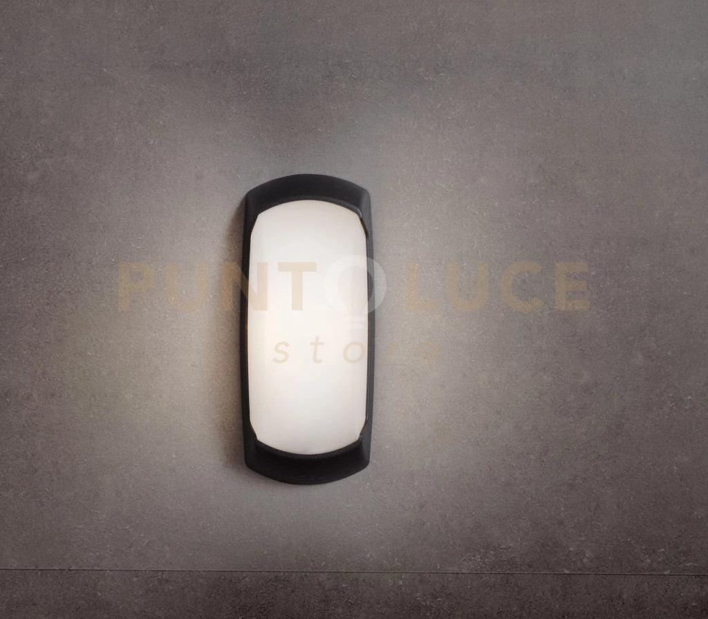 ANDORA APPLIQUE PLAFONIERA 1 LUCE ATTACCO E27 ANTIRUGGINE NERO IP66