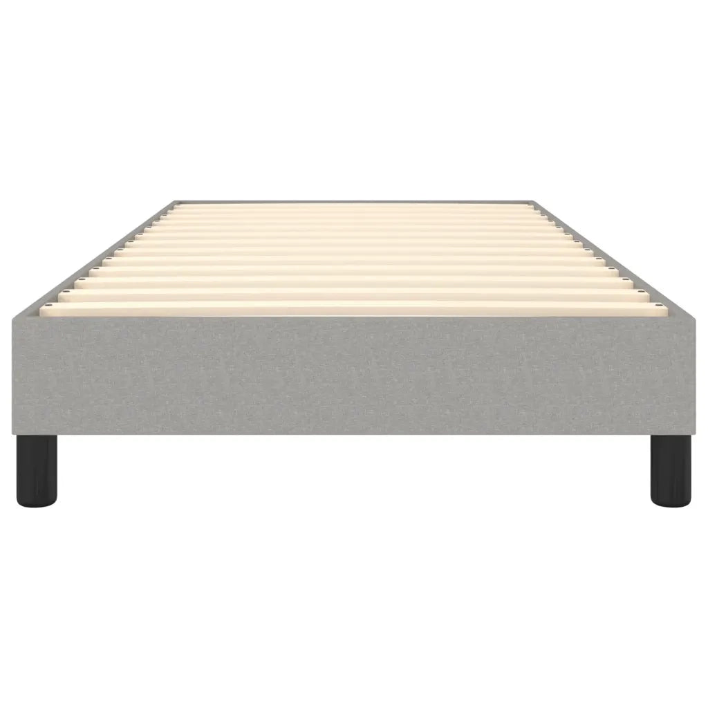 Struttura Letto a Rete a Molle Grigio Chiaro 100x200 cm Tessuto 3120492