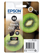 Epson Kiwi Singlepack Photo Black 202XL Claria Premium Ink