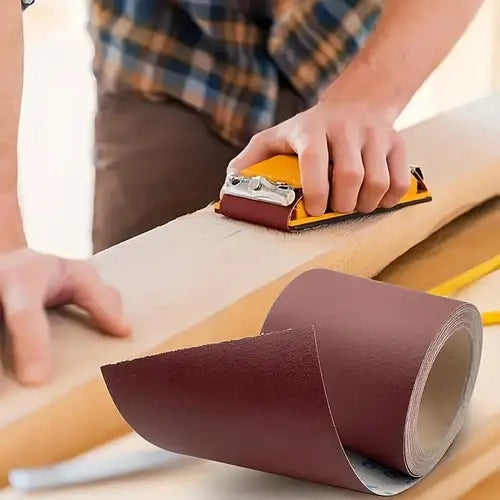 MINI ROTOLO CARTA ABRASIVA IDEAL STAR grana 60 - rotolo mm 115x5mt - IDEAL STAR