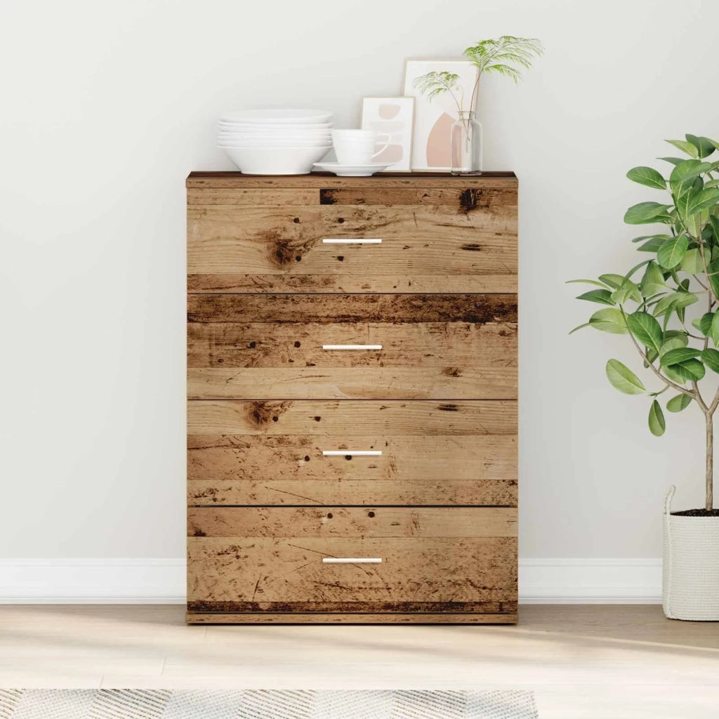Credenza | Madia | Buffet da pranzo | Armadio da pranzo Legno vecchio 60 x 39 x 80 cm Legno multistrato