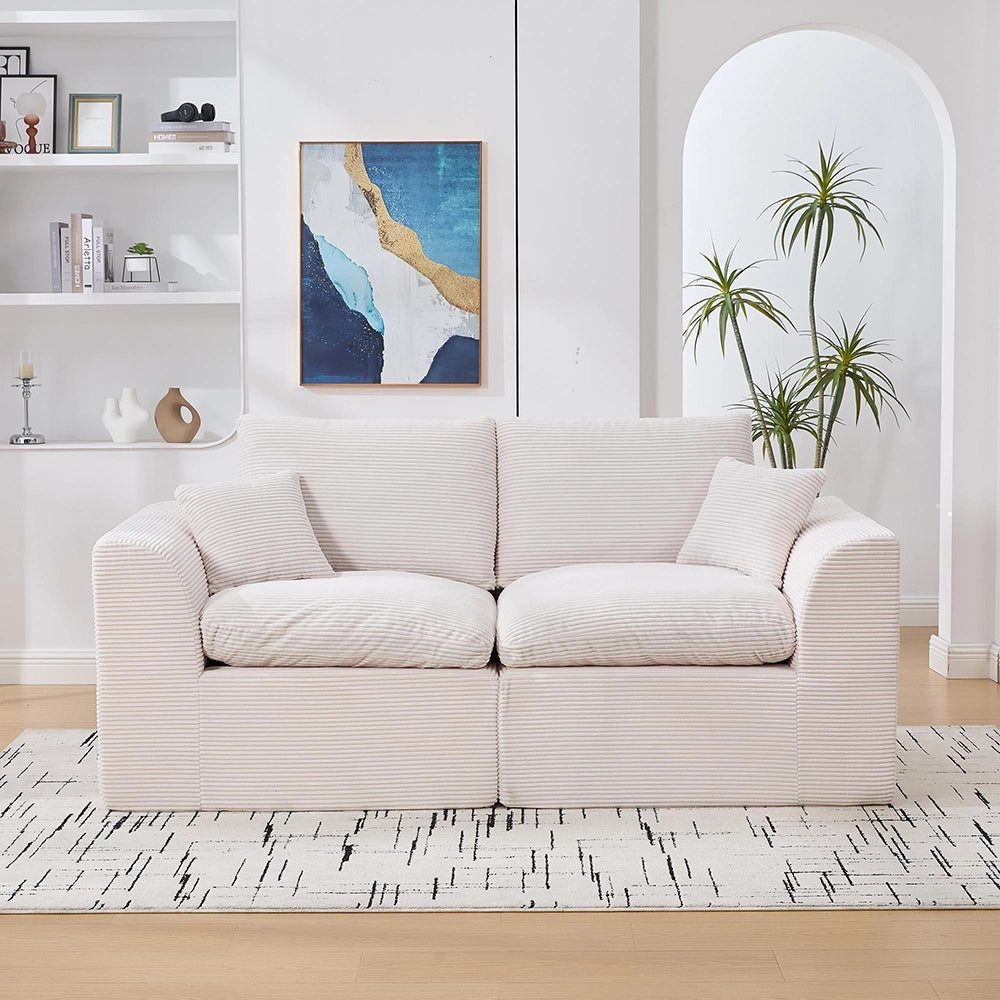 Divano moderno due posti - Xylo - Tessuto, minimalista, stile nordico