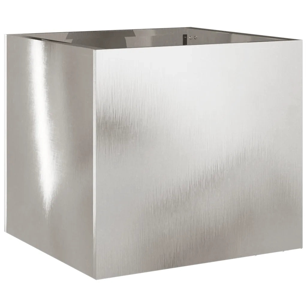 Fioriera Argento 32x30x29 cm in Acciaio Inox