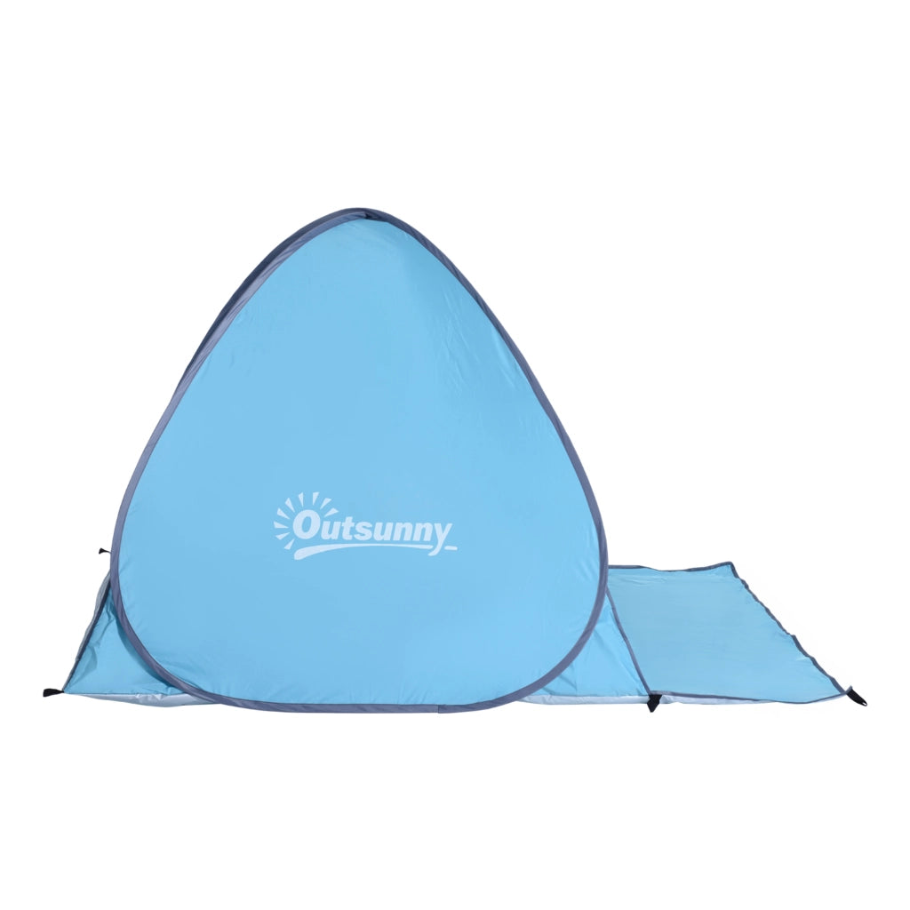 Tenda da spiaggia pop up automatica blu cielo ¨C zephmum ¨C 2 posti con tappeto