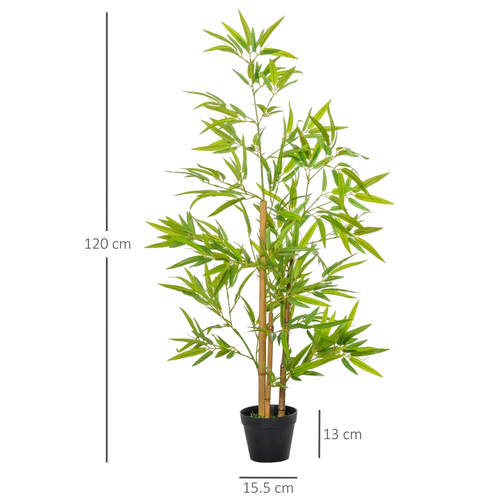 Pianta decorativa artificiale di bamb¨´, 120 cm, albero realistico per interni.