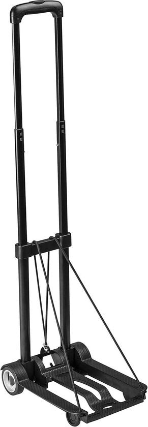 Carrello trasportatore pieghevole con capacità di carico fino a 45 kg - altezza regolabile - carrello con maniglia - telaio in metallo Trolley