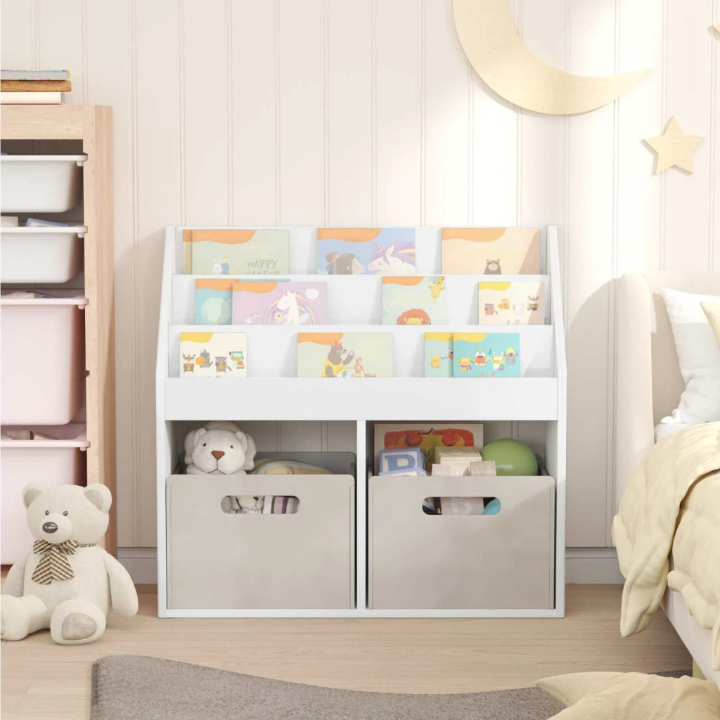Libreria per Bambini Bianco Lucido 72,5 x 29,5 x 69 cm