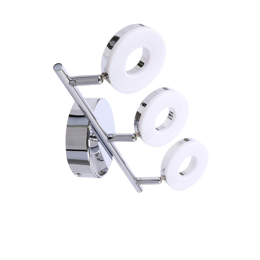 Plafoniera Candellux Thema LED 3x5W cromo bianco 3000K