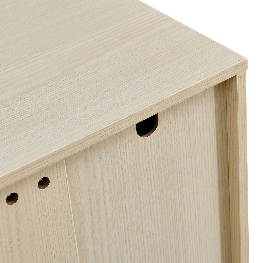 Mobile da ingresso con panca, appendiabiti e credenza con 2 ante, 1 cassetto e ripiani regolabili in MDF effetto legno